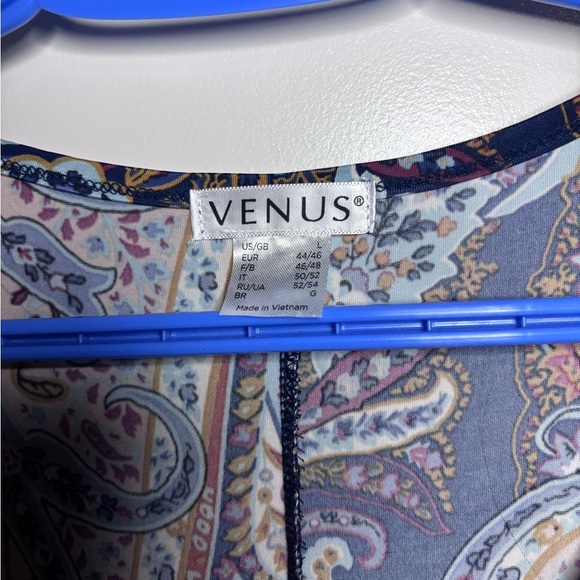 Venus Women's Paisley cold Shoulder Top - Multicolor size L - Picture 3 of 4